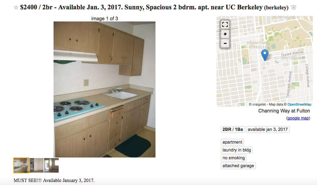 Craigslist Listing